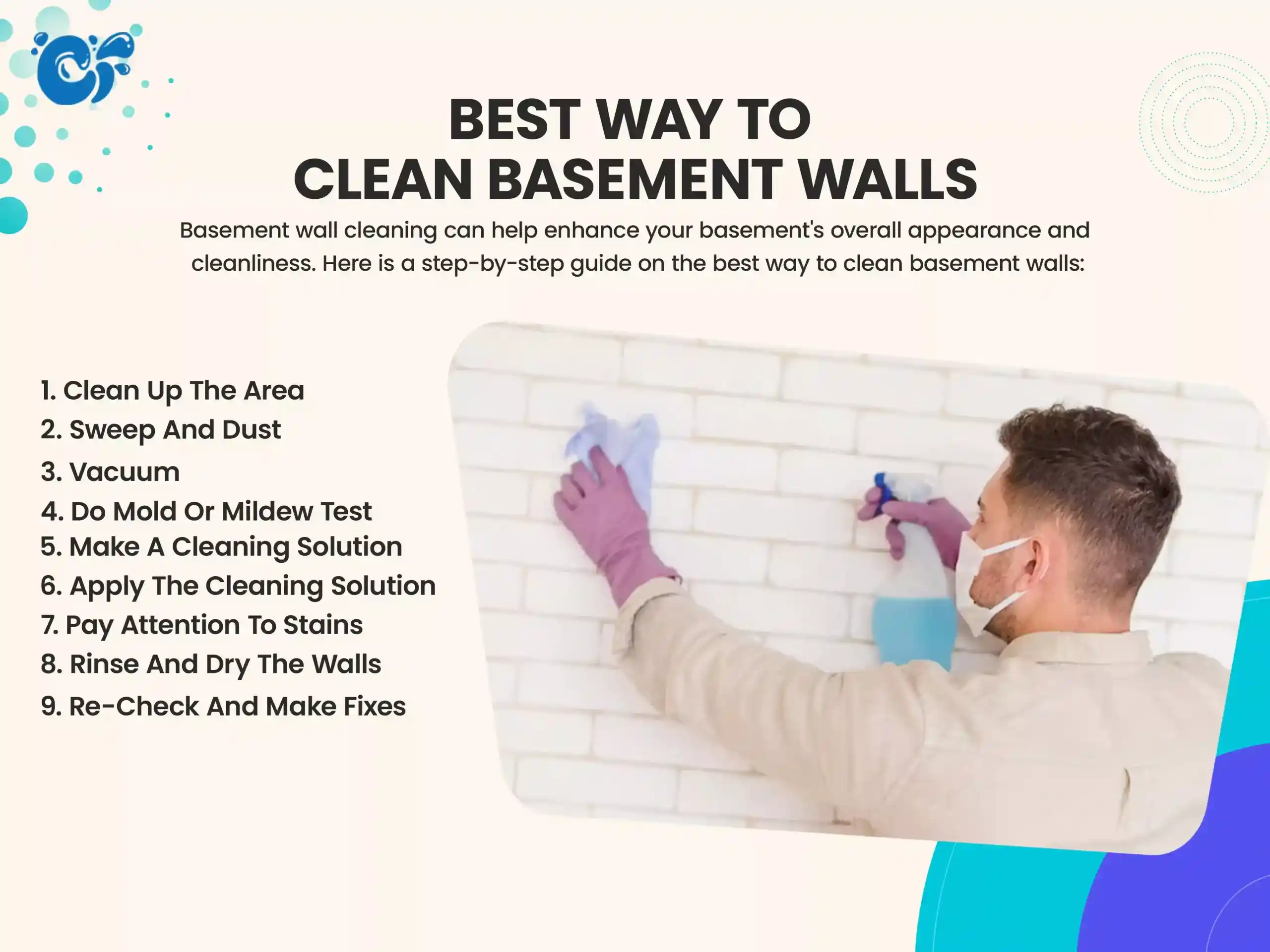 Best Way to Clean Basement Walls