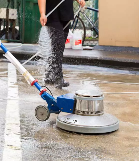 Commercial  concrete cleaning